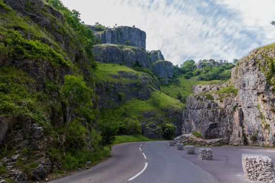 Cheddar Gorge in Somerset