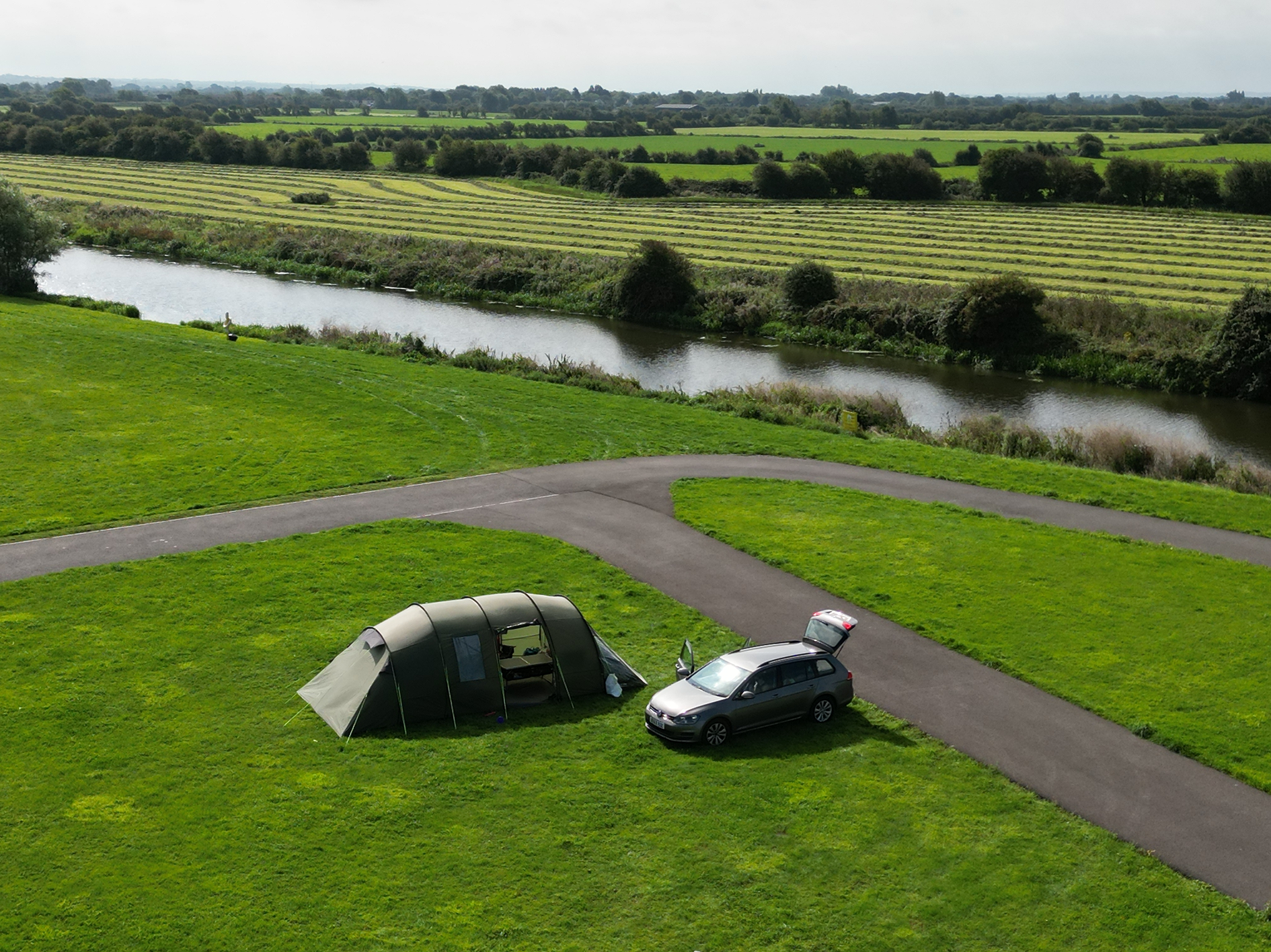 Grass camping pitch near Weston-super-Mare
