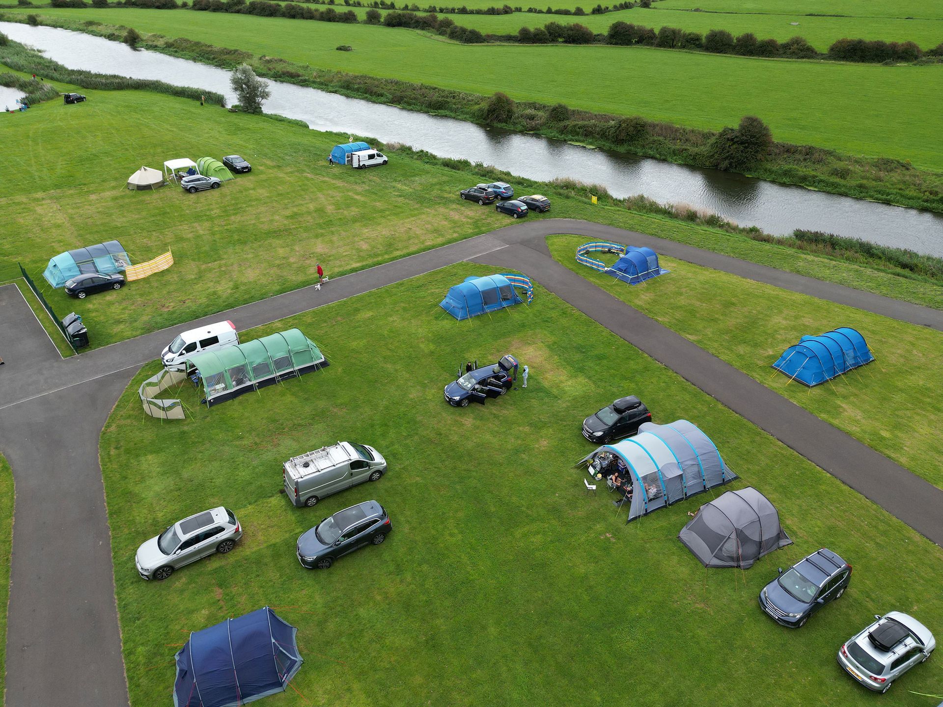Riverside camping near Weston-super-Mare