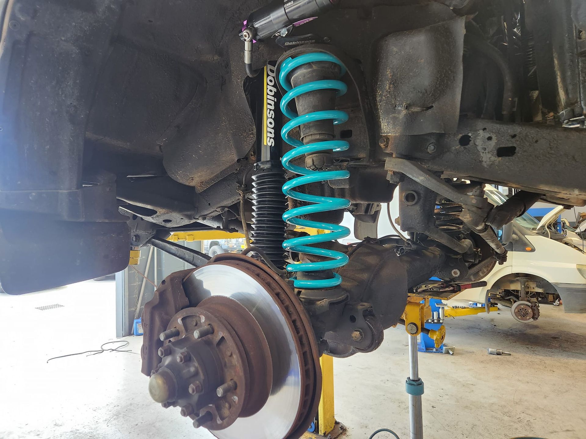 A Vehicle's Suspension System is Being Worked on — GZM 4x4 Performance In Ballina, NSW