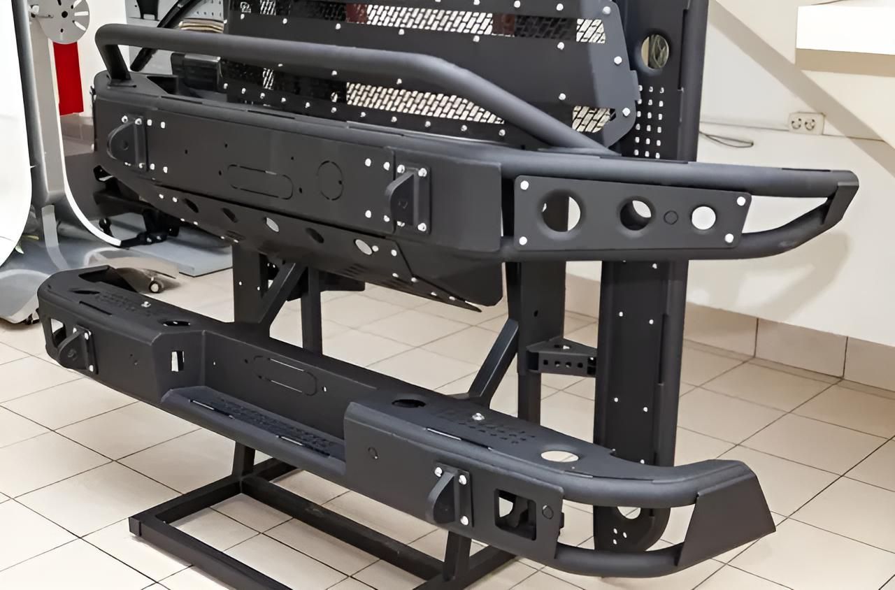 Black Bumper is Sitting on Top of a Tiled Floor — GZM 4x4 Performance In Gold Coast, NSW