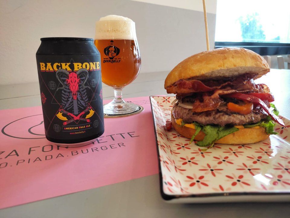 Hamburger con birra