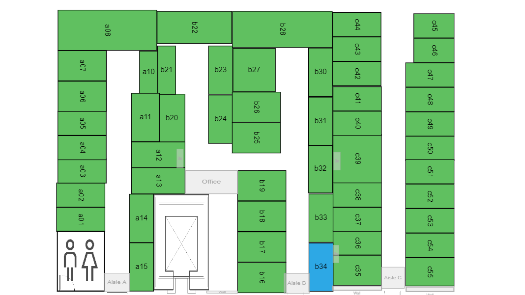 Warehouse floor plan with labels Warehouse floor plan with labels
