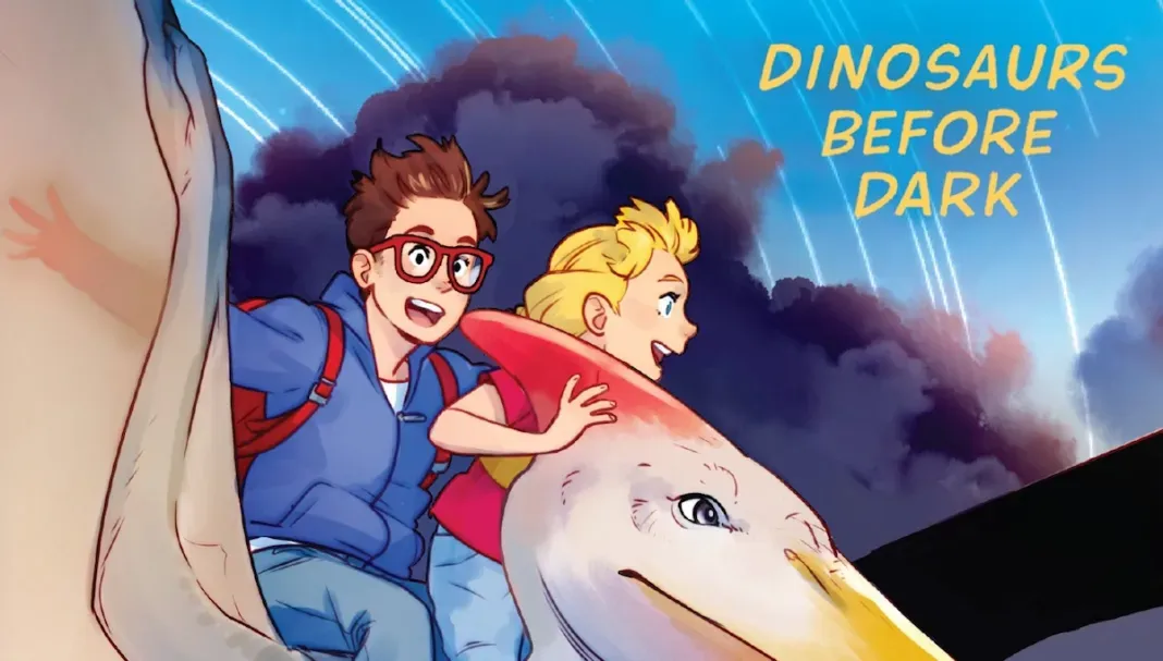 Dinosaurs Before Dark, adapted by Jenny Laird, and illustrated by sisters Kelly and Nichole Matthews