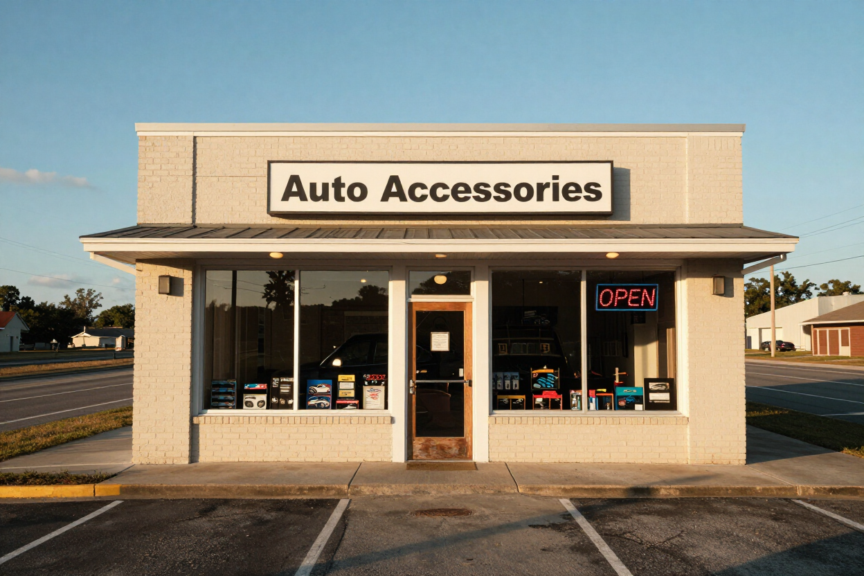 Auto Trim Designs & Tint shop exterior at 2610B US-80 E in Pearl, Mississippi.