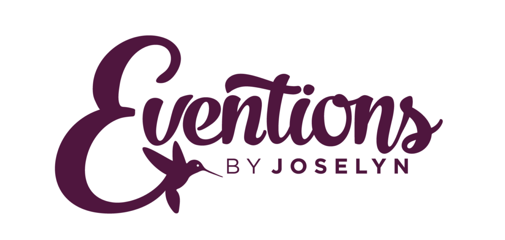 Logo reading “Eventions by Joselyn” in purple script with a stylized ampersand.