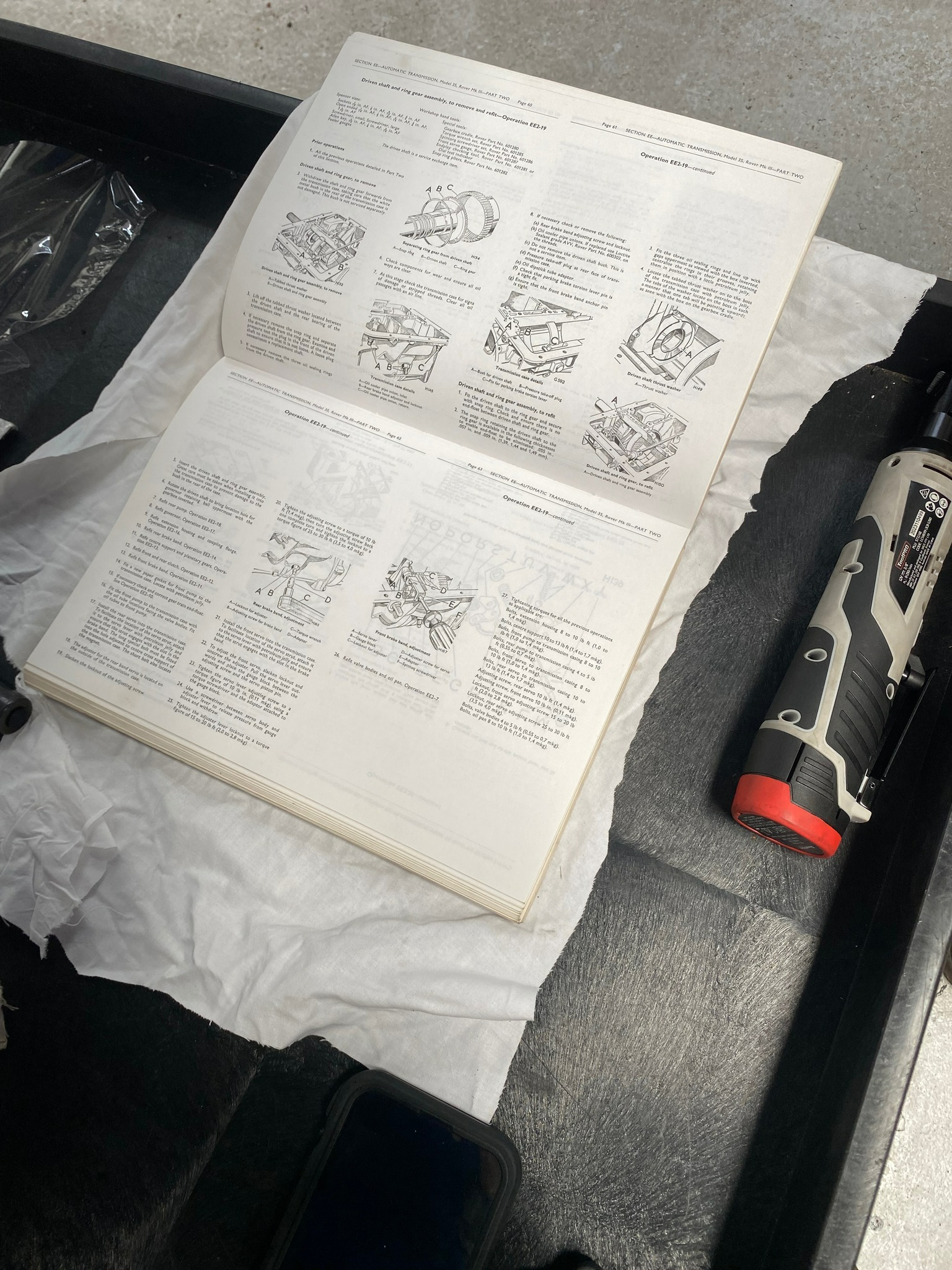 A Book Is Open To A Page With Drawings On It — Town Automatics 4WD & Mechanical in South Townsville, QLD