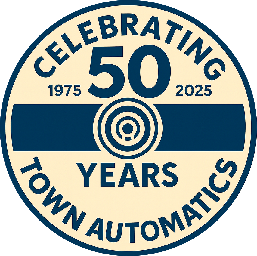 Celebrating 50 Years - Town Automatics Celebrating 50 Years - Town Automatics