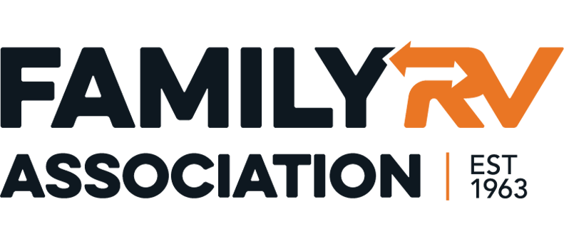 The logo for the family rv association was established in 1963.