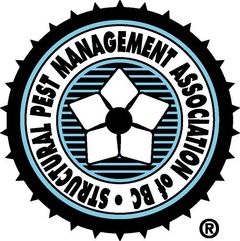 The logo for the structural pest management association of bc.