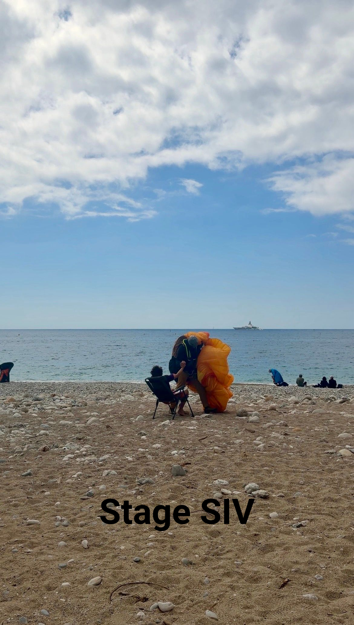 Check sur la plage après un run de SIV
