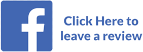 Facebook icon with “Click Here to leave a review” text on a blue background