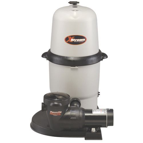 White cylindrical industrial pump or vacuum unit with black base and motor on a plain background