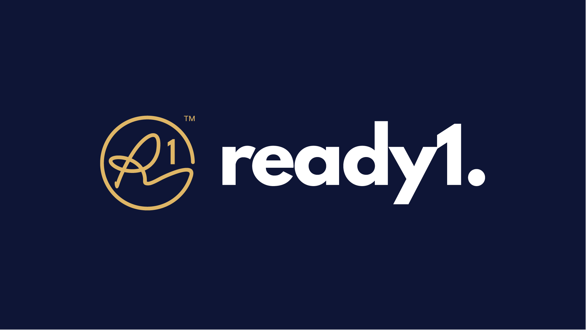 Logo with a gold script