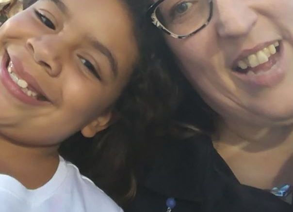 Woman and Child Smiling