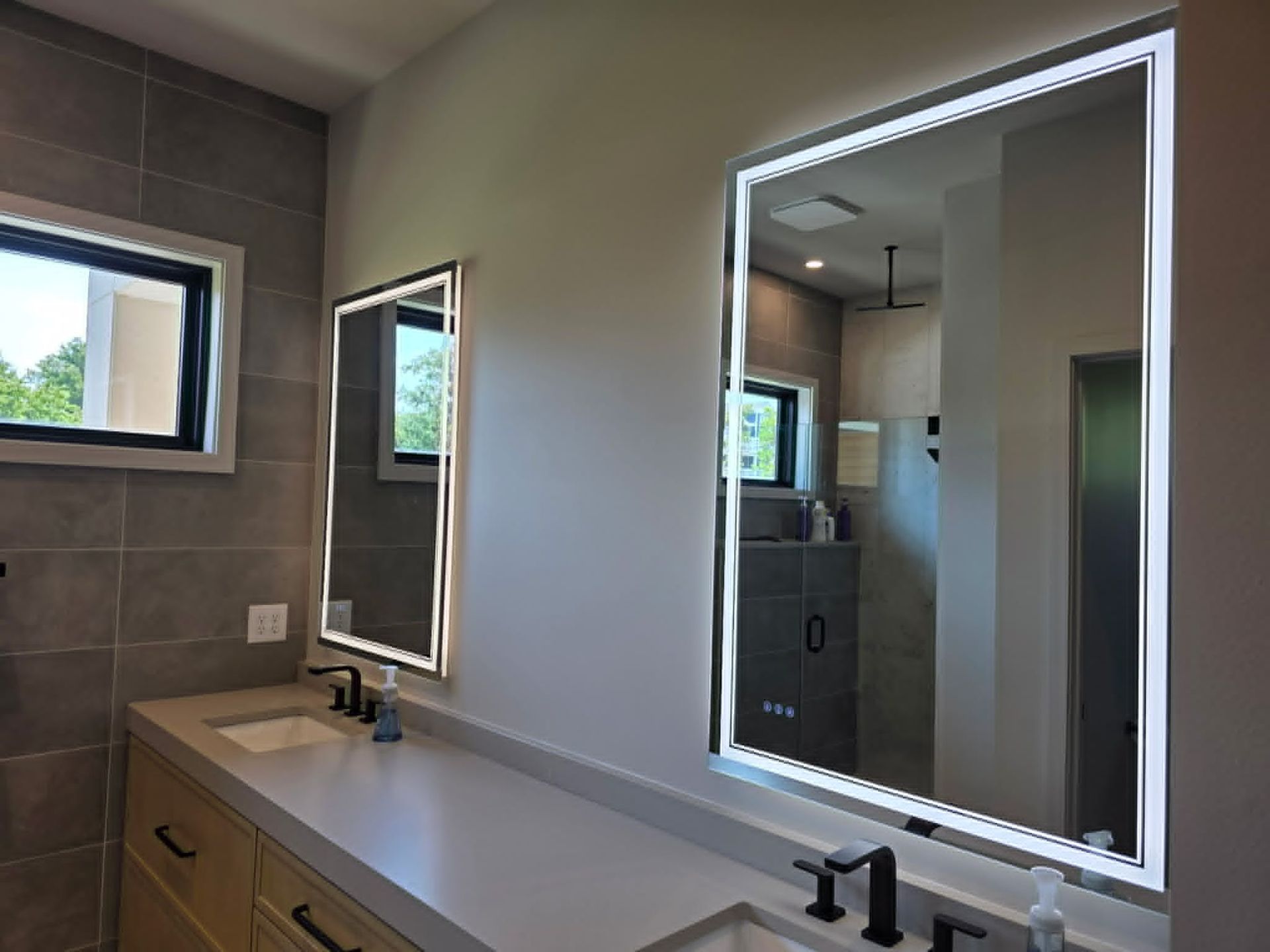 Mirror lighting bathroom electrical by Shoreline Electric of KDH Outer Banks, NC