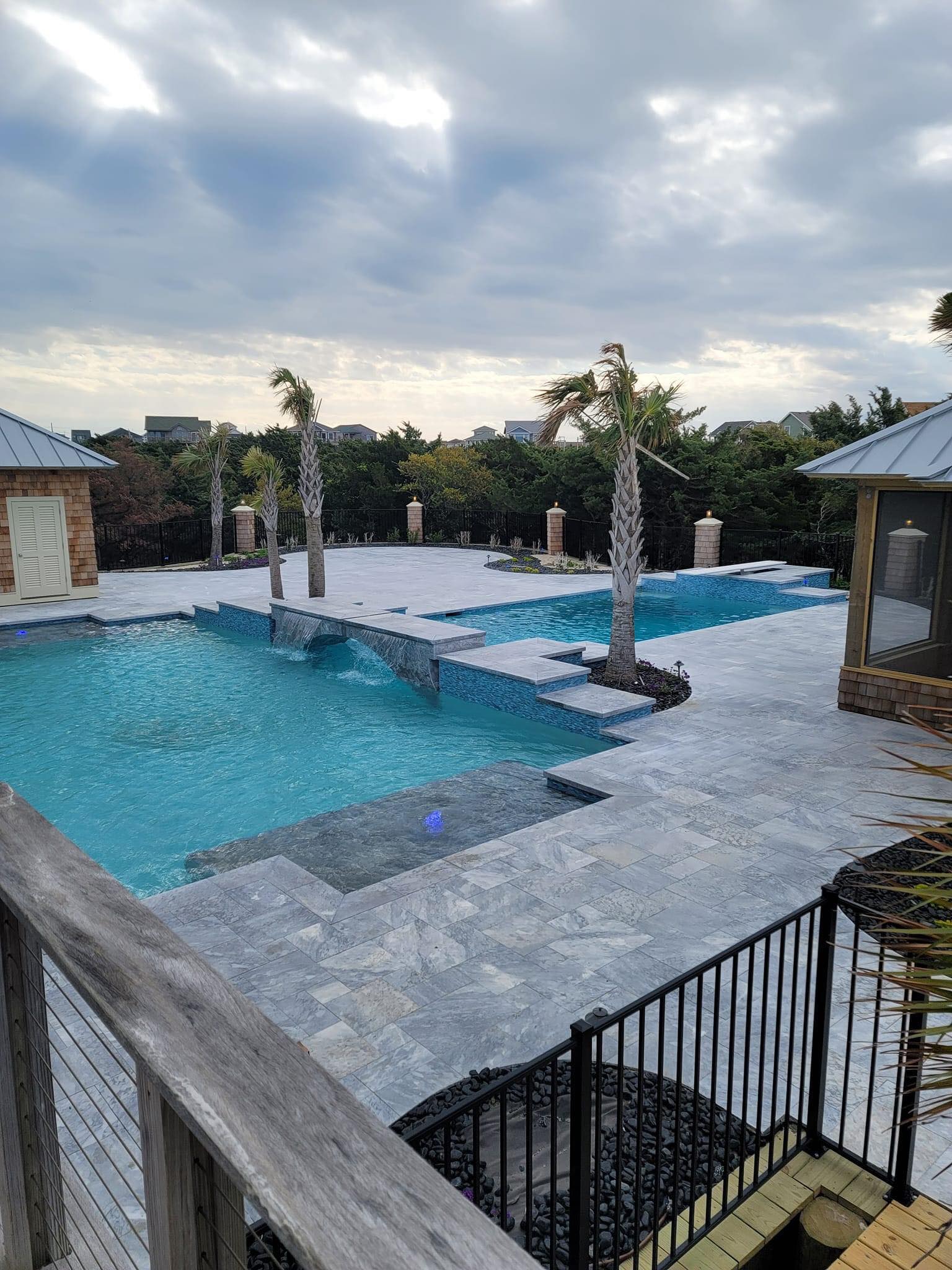 pool electrical light installation