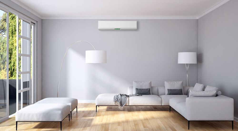 Split Type Air Conditioner In Living Room— Brod’s Refrigeration & Air Conditioning in Terramungamine, NSW