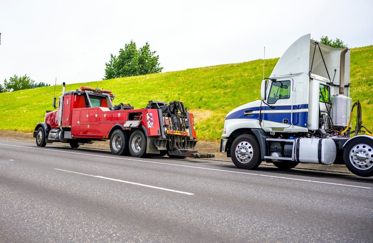 Bright red big rig semi truck — Thomasville, NC — Thomasville Diesel