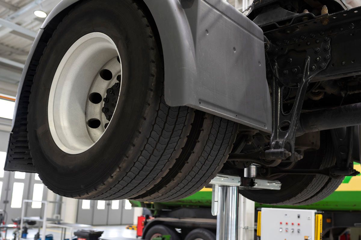 Broken down semi truck in a parking lot — Thomasville, NC — Thomasville Diesel