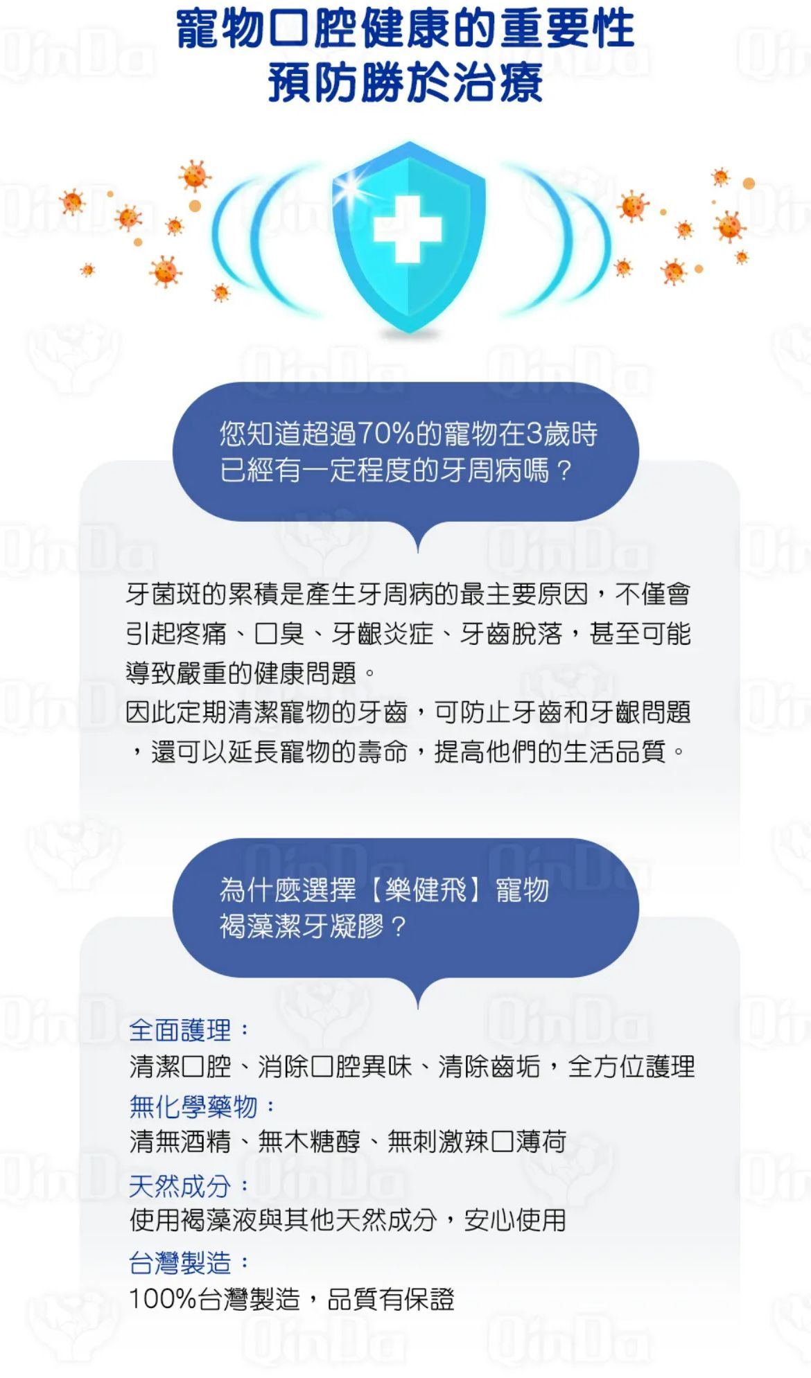 樂健飛 褐藻潔牙凝膠(犬用) 160ml