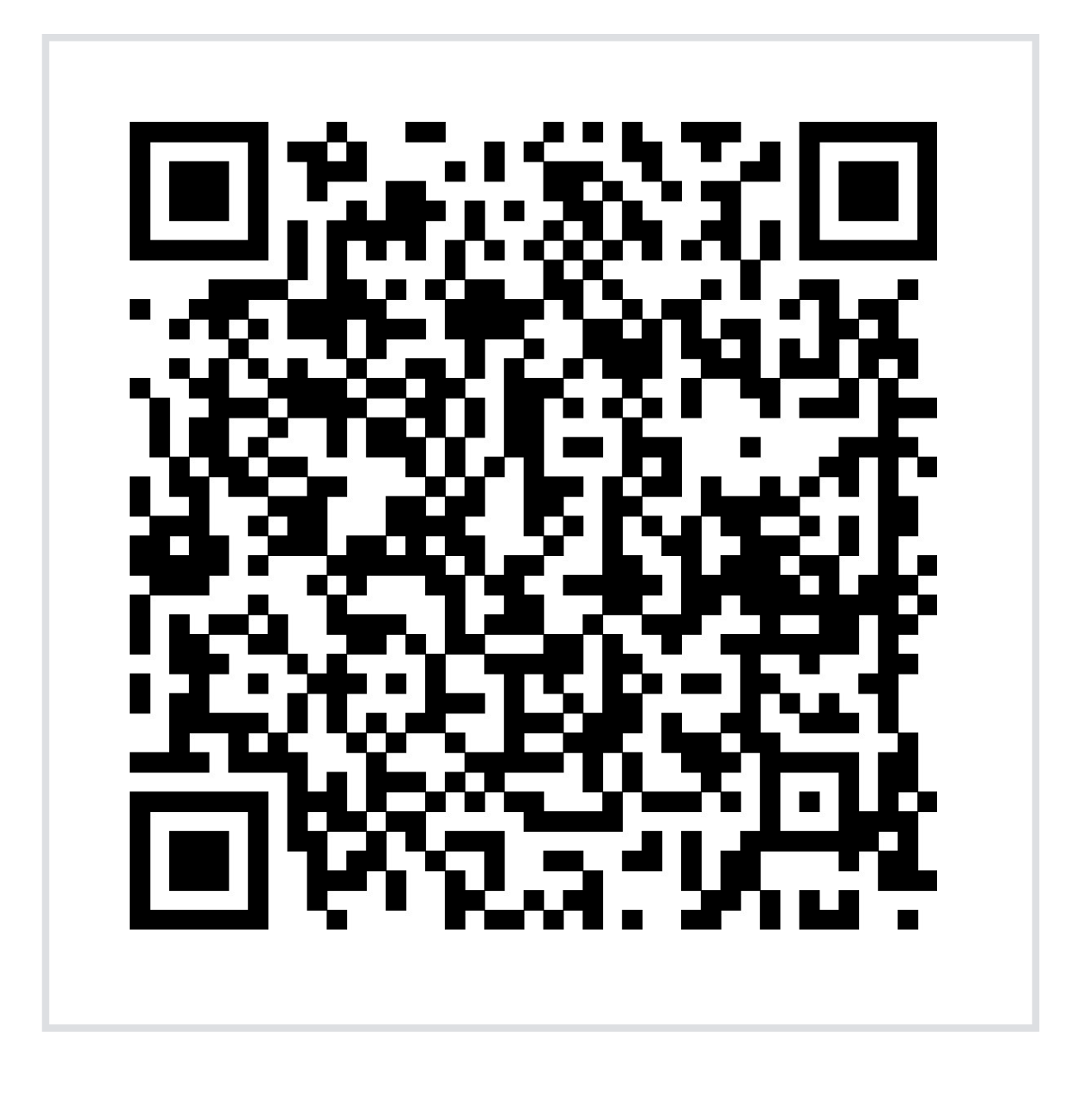 QR code pattern of black and white squares.