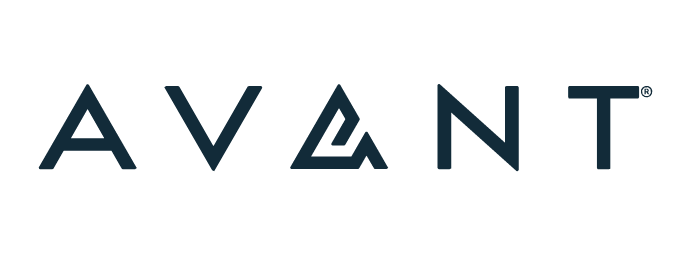 Avant logo in dark teal.