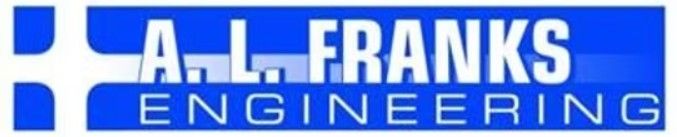 A.L. Franks Engineering logo with blue text and a stylized blue-and-white icon