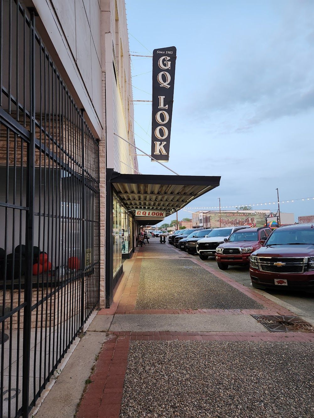 A storefront with a