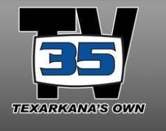 TV 35 Texarkana's Own logo: Blue