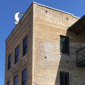 Brick building with