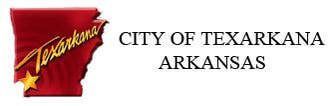 City of Texarkana Arkansas logo: maroon shape with