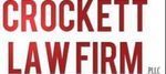 CROCKETT LAW FIRM, in red text on white.