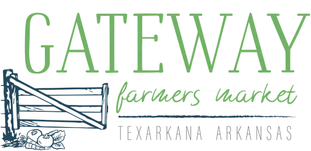 Gateway Farmers Market logo featuring a gate illustration