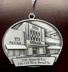 Ornament depicting the S.H. Kress & Co. building at 116-118 West Broad St.