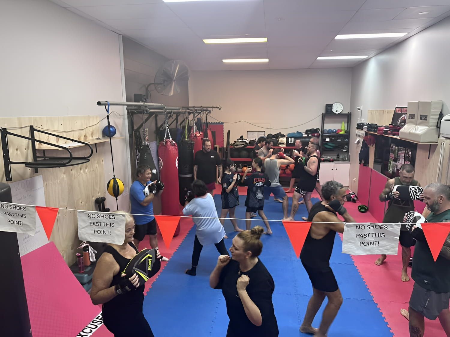 A Group Of People Are Boxing In A Gym — Maxenergy Fitness In Smithfield, QLD