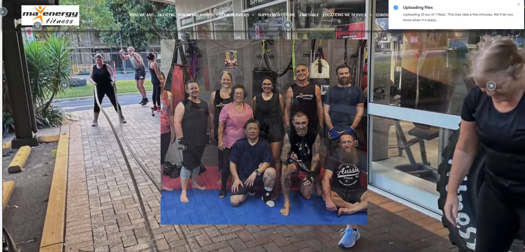 A Group of People Standing Together In Athletic Gear Looking At The Camera— Maxenergy Fitness in Smithfield, QLD