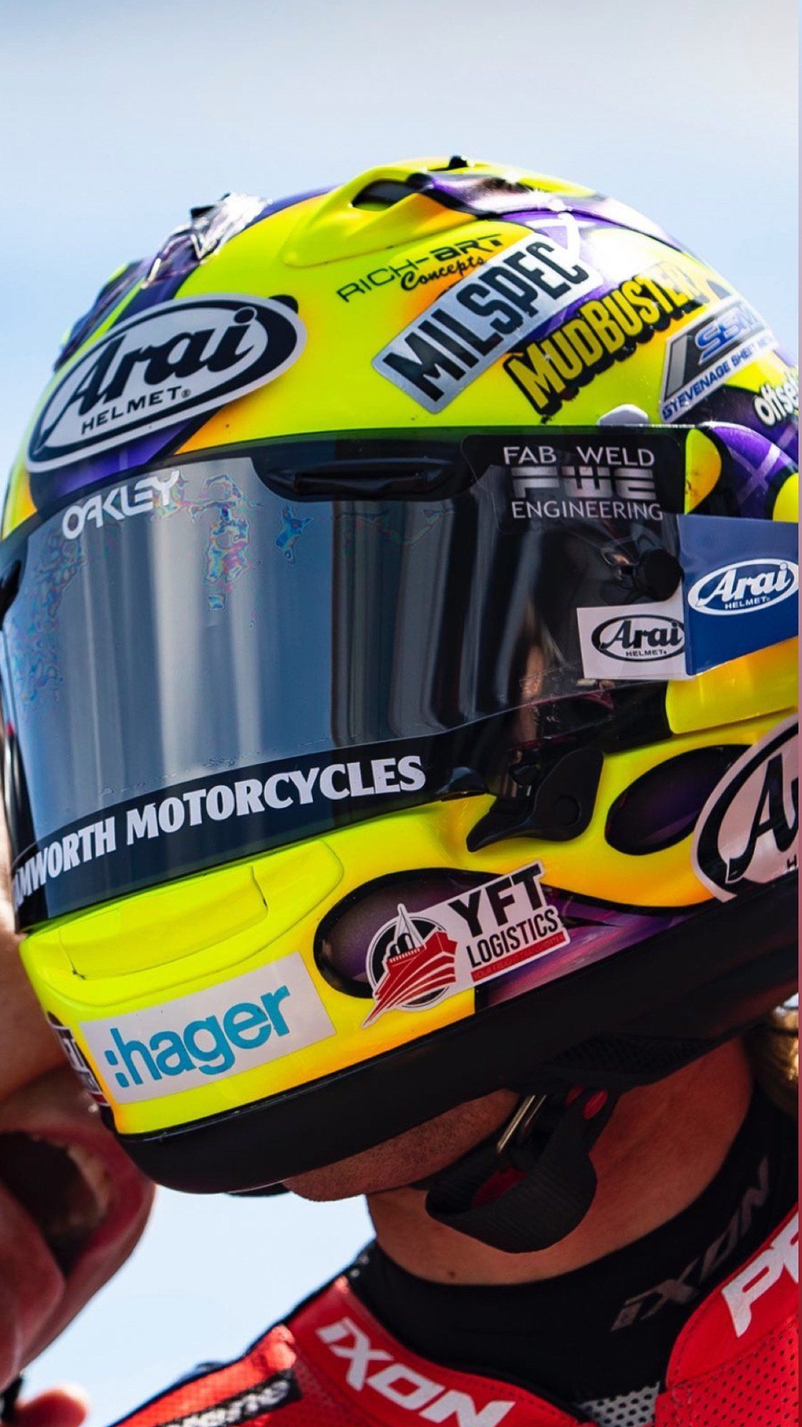 Josh Brookes YFT Logistics Sponsor