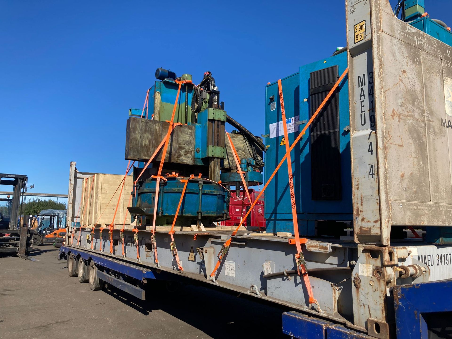flat rack sent to India