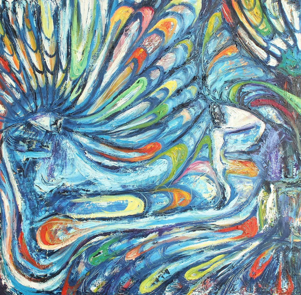 SAFE SPACEE oil painting by Mel Ohlinger veteran artist neenah wisconsin woman artist
