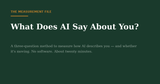 What does AI say about you — the measurement file