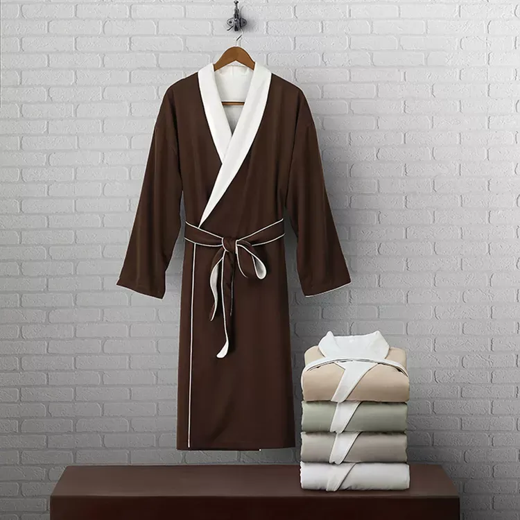 DOUBLE LAYERS COTTON BATHROBE