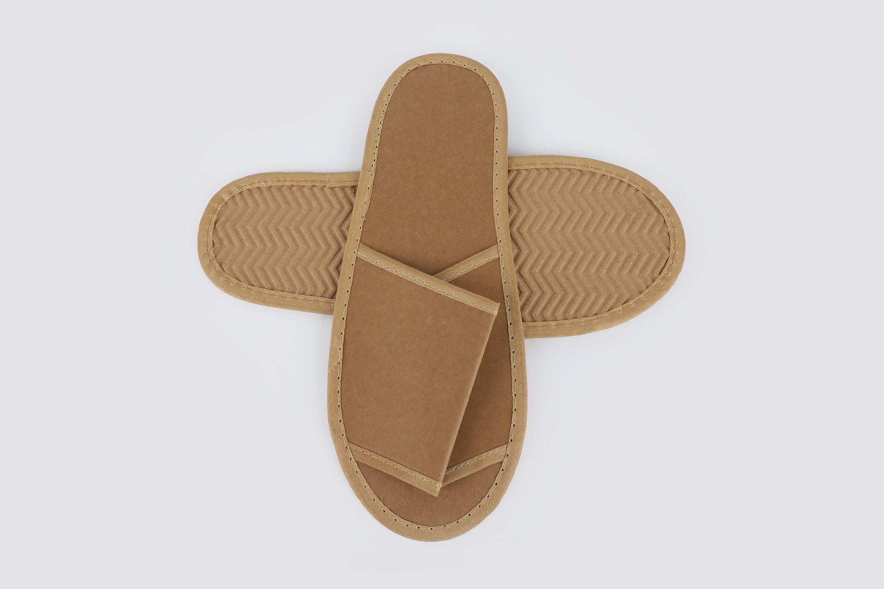 NATURAL FLAX SLIPPERS