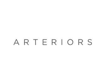 The logo for arteriors is on a white background.