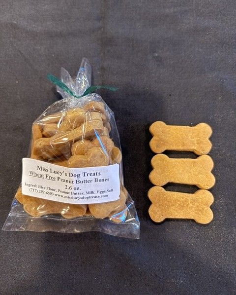 Wheat Free Peanut Butter Bones - Puppy Size 1 Dz.