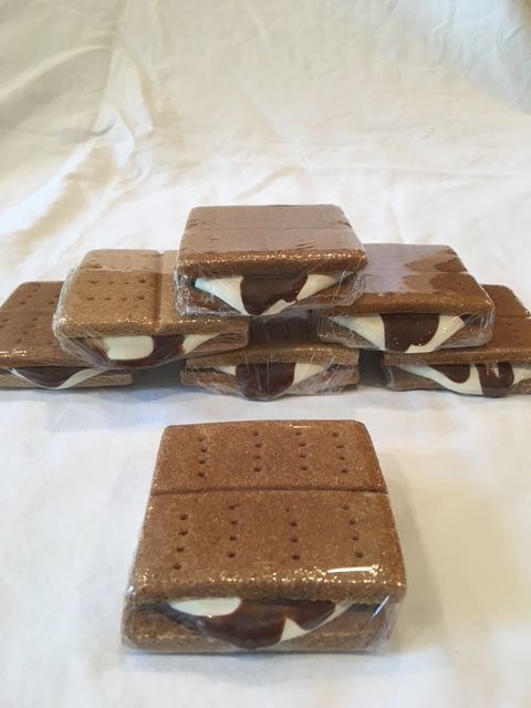 Smores - Peanut Buter Cookie with Carob and Yogurt. 1 Pc.