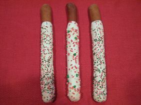 Christmas Peanut Butter Stick  with Yogurt.  2Pc. Assorted