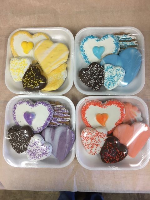 Valentine Cookie Tray 4 pc. Assortment
