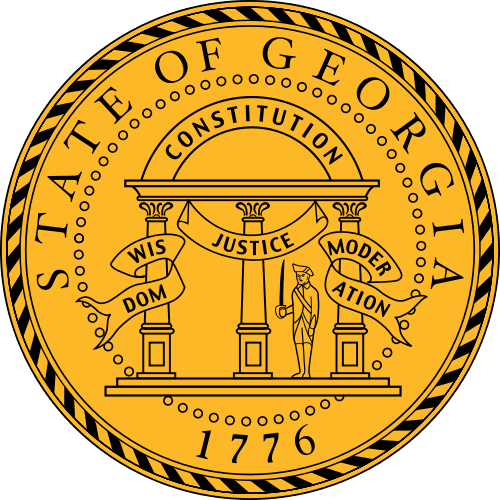 The seal of the state of georgia was established in 1776