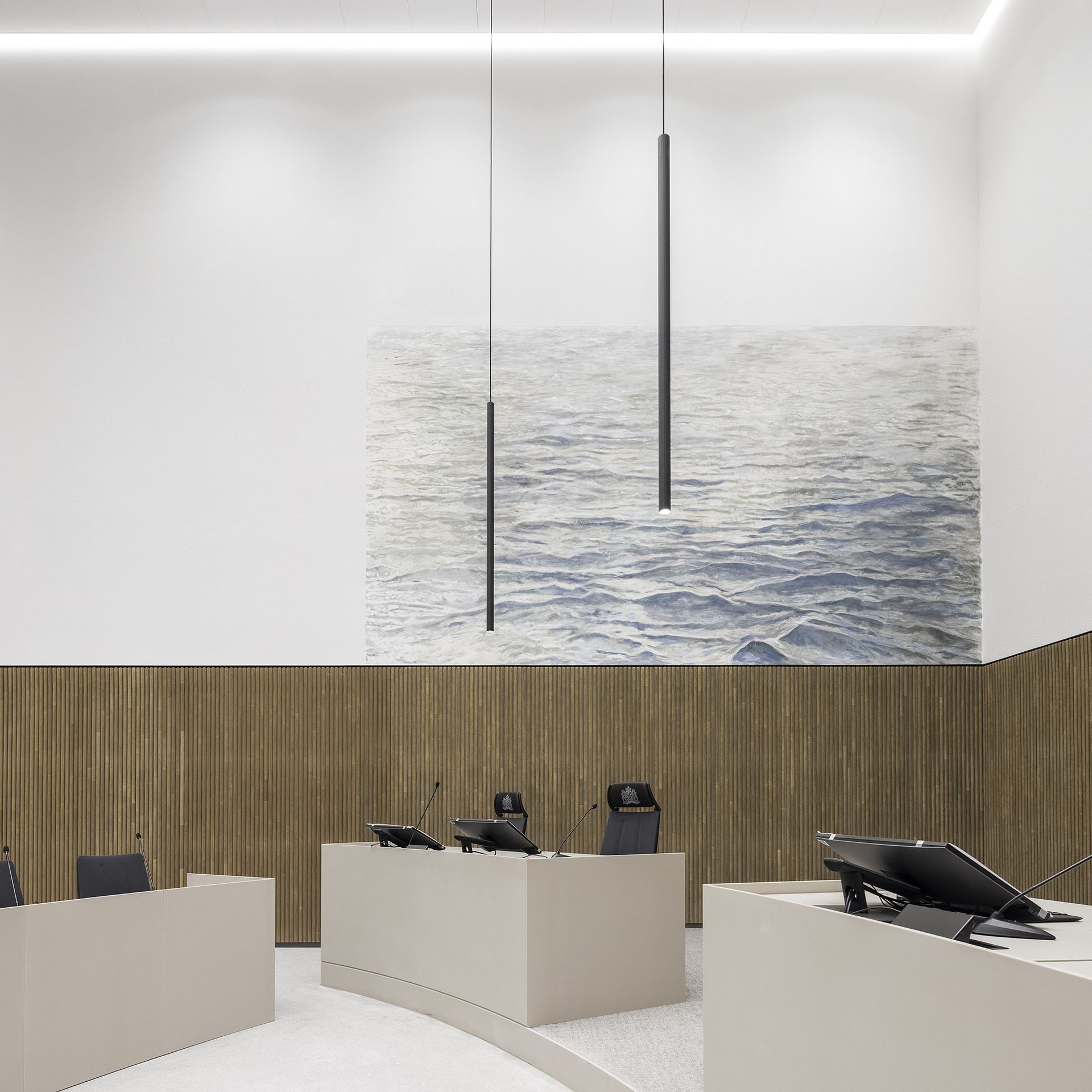 Zittingszaal in de rechtbank Amsterdam